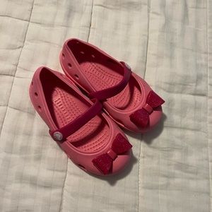 Toddler girl Mary Jane crocs